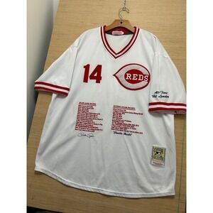 Mitchell & Ness Cincinnati Reds Pete Rose 14 Baseball Jersey Cooperstown‎